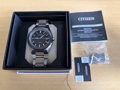 CITIZEN ACT LINE CB3044-55E ECO DRIVE RADIO SOLAR TITANIUM JAPAN WATCH