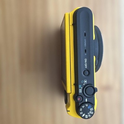 CASIO EXILIM EX-ZR1100 16.1MP YELLOW DIGITAL CAMERA W/BATTERY,CHARGER