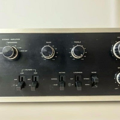 SANSUI AU-6500 INTEGRATED AMPLIFIER BLACK DIGITAL AUDIO VINTAGE 1973 JAPAN