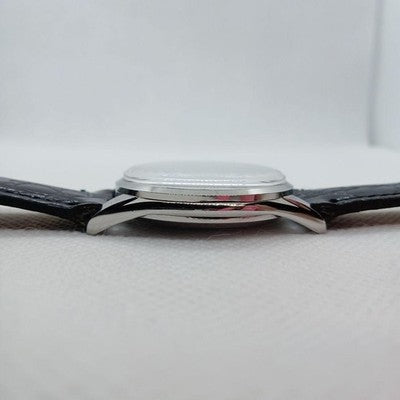 LONGINES VINTAGE MANUAL WINDING 7033-6 12.68Z 34MM SILVER DIAL WATCH 1950S