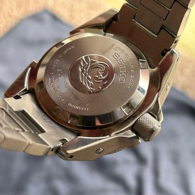 SEIKO DIVER SBDA001 BLACK SAMURAI TITANIUM 200M AUTOMATIC WATCH 7S25 JAPAN