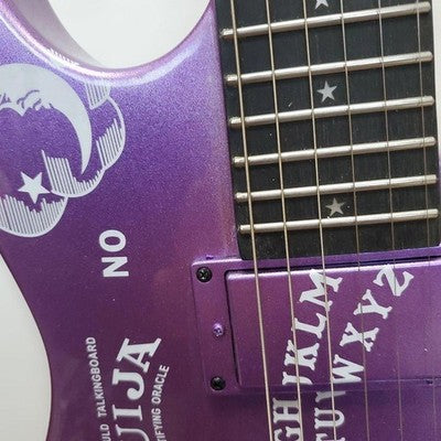KIRK HAMMETT SPARKLE OUIJA STYLE ELECTRIC GUITAR EXCELLENT CONDITION HOME