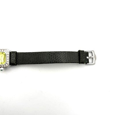 CORUM SUGAR CUBE 137.426.47 DIAMOND BEZEL QUARTZ WOMEN'S WATCH GREEN DIAL