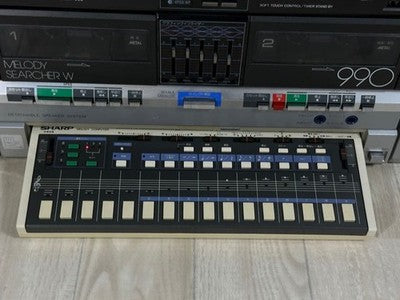 SHARP MR-990 MELODY SEARCHER W BOOMBOX RADIO KEYBOARD MAINTENANCED WORKING RARE