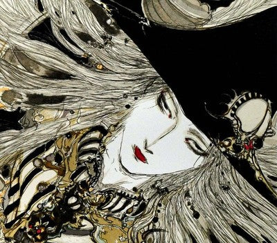 YOSHITAKA AMANO SAI LITHOGRAPH LIMITED SIGNED WITH CERTIFICATE FRAMED ART