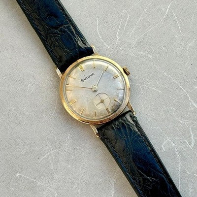 BULOVA HAND-WOUND VINTAGE WATCH USED FROM JAPAN CONFIRMED WORKING