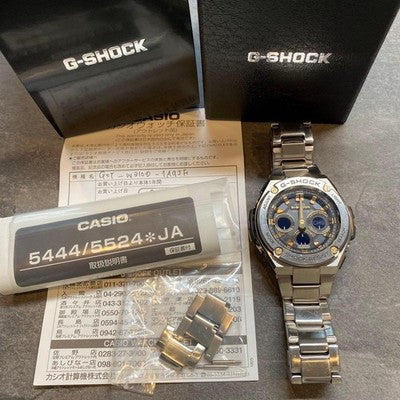 CASIO G-SHOCK GST-W310D-1A9JF G-STEEL RADIO SOLAR BLACK GOLD WATCH JDM FULL SETS