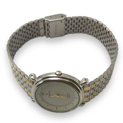 JUNGHANS MEN'S WRISTWATCH 1P DIAMOND 3 HANDS QUARTZ ASTRA ROUND FACE DIAL BLACK