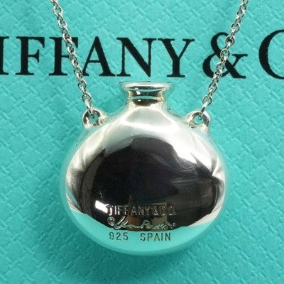 TIFFANY & CO. PERFUME BOTTLE NECKLACE SILVER 925 REFRESHED EXCELLENT+++++