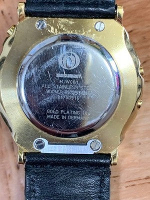 JUNGHANS MARUMAN MJ W001 DIGITAL SECOND MEN'S WRISTWATCH ROUND FACE GERMAN MADE