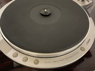 VICTOR JVC QL-A75 DIRECT DRIVE TURNTABLE SYSTEM RECORD PLAYER QUARTZ LOCK AS IS