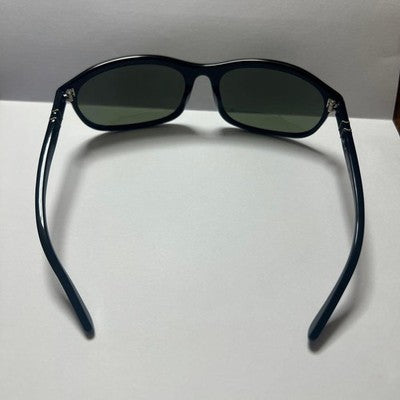 PERSOL 127 95 TERMINATOR 2 SUNGLASSES BLACK FRAME GREEN LENS MADE IN ITALY