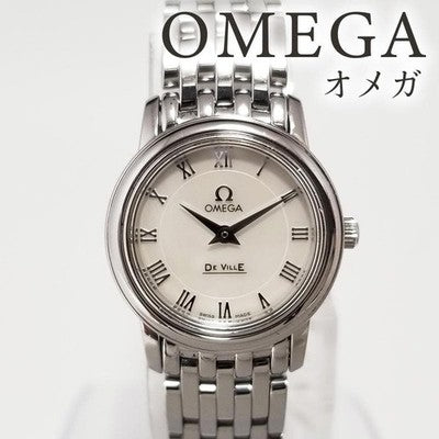 OMEGA DE VILLE PRESTIGE 4570.71 QUARTZ WOMEN'S WATCH 22MM SILVER ROMAN DIAL