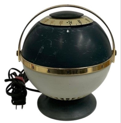 TOSHIBA 5LE-92 MERCURY SPHERE TUBE RADIO 1956 SPACE AGE VINTAGE WORKING RARE