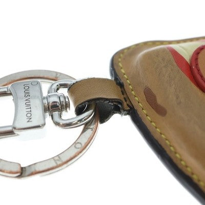LOUIS VUITTON PIZZA MONOGRAM CHARM KEYCHAIN M02189 BROWN EXCELLENT++++