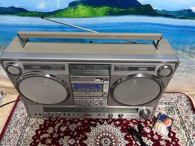 NATIONAL RX-5350 VINTAGE LARGE BOOMBOX GHETTO BLASTER CASSETTE RADIO SERVICED