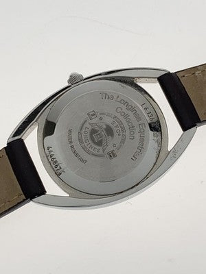 LONGINES LA GRANDE CLASSIQUE L6.136.4 QUARTZ SILVER DIAL BROWN LEATHER WATCH