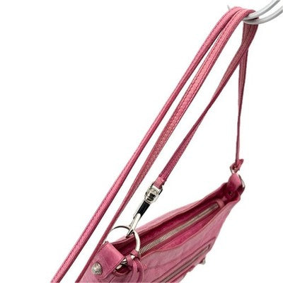 BALENCIAGA GIANT HIP SHOULDER BAG PINK LEATHER MIRROR AUTHENTIC