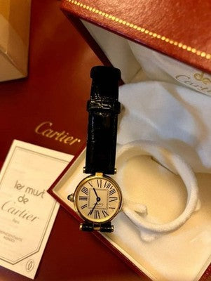 CARTIER MUST VENDOME VERMEIL OPALAN SM LADIES WATCH - BATTERY REPLACED 2023