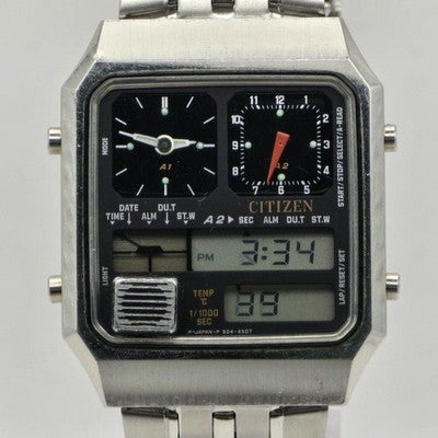 CITIZEN ANA DIGI TEMP THERMOSENSOR 8981-084659 VINTAGE 1982 QUARTZ WATCH