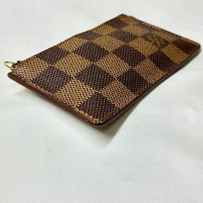 LOUIS VUITTON N62656 DAMIER EBENE POCHETTE CLES COIN PURSE KEY CASE BROWN