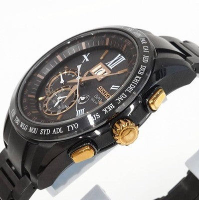 SEIKO SBXB141 ASTRON MEN'S WRISTWATCH GPS SATELLITE RADIO BIG DATE TITANIUM