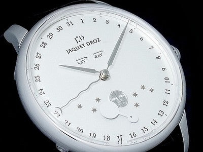 JAQUET DROZ ECLIPSE SILVER J012630240 BLACK 43MM SS AUTOMATIC WRISTWATCH USED
