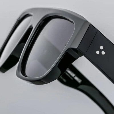 JACQUES MARIE MAGE RITZ NOIR SUNGLASSES BLACK SQUARE FRAME UNUSED W/ CASE MINT