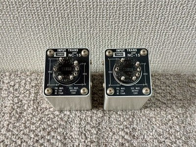 TANGO NC-15 INPUT TRANSFORMER PAIR PRI MAX DC 1KV 15MA AUDIO EQUIPMENT TESTED