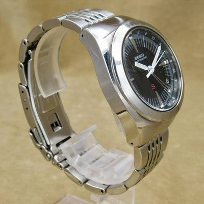 SEIKO SUS GMT 4S12-0010 BLACK DIAL AUTOMATIC STAINLESS STEEL VINTAGE WATCH 1997