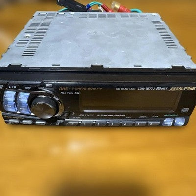 ALPINE CDA-7877J 1DIN CAR STEREO CD HEAD UNIT FM/AM TUNER 60WX4 AI-NET