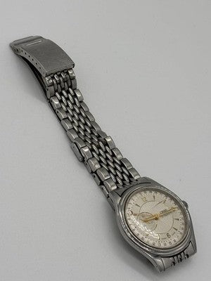 ORIS POINTER DATE SMALL SECOND 7461 AUTOMATIC WHITE DIAL MEN'S WATCH USED