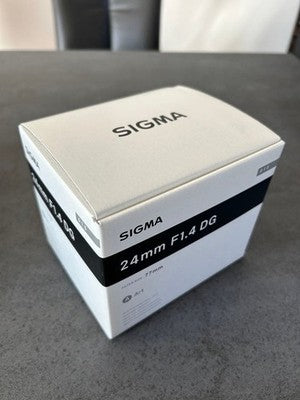 SIGMA 24MM F1.4 DG ART LENS CANON EF MOUNT WIDE ANGLE FAST PRIME CAMERA LENS