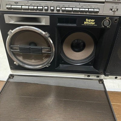 SHARP GF-909 VINTAGE BOOMBOX STEREO CASSETTE AM/FM RADIO PLAYER