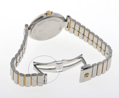 DUNHILL MILLENNIUM 32MM 12P DIAMOND QUARTZ MEN'S WRISTWATCH ROUND FACE AS IS