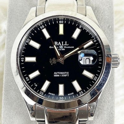 BALL WATCH ENGINEER II MARVELITE NM2026C AUTOMATIC BLACK DIAL MEN'S 40MM