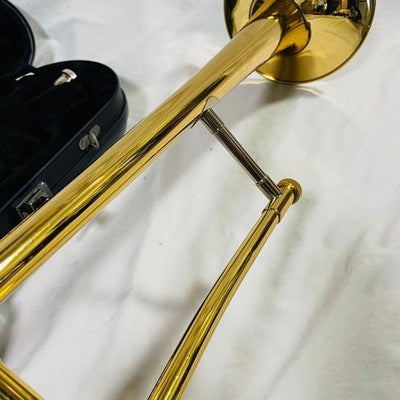 YAMAHA YSL354 TENOR TROMBONE WITH HARD CASE TESTED WORKING BRASS INSTRUMENT