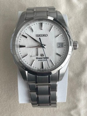 SEIKO SBGA011 GRAND SEIKO SPRING DRIVE MEN'S WRISTWATCH ROUND FACE JAPAN MADE