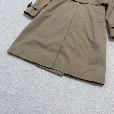 BURBERRY THE CHELSEA TRENCH COAT JACKET BLOUSON WOMEN SIZE US 2 NOVA PLAID BEIGE