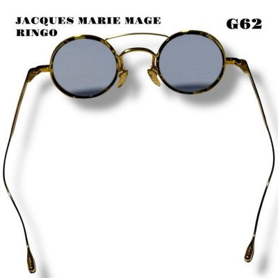 JACQUES MARIE MAGE RINGO MEN'S SUNGLASSES FRAME COLOR GOLD X BROWN JAPAN MADE