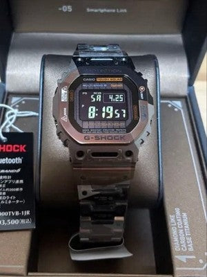CASIO G-SHOCK GMW-B5000TVB-1JR TITANIUM FULL METAL BLACK IP SOLAR BLUETOOTH