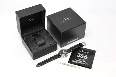 SINN 356 FLIEGER CHRONOGRAPH 356.6109 BLACK AUTOMATIC MEN'S WRISTWATCH