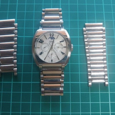 ORIS FRANK SINATRA 7572 AUTOMATIC MOONPHASE POINTER DATE STEEL WATCH SWISS