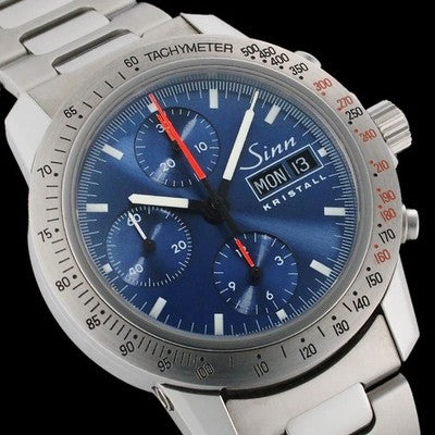 SINN 303.KRISTALL CHRONOGRAPH BLUE DIAL AUTOMATIC MEN'S WATCH LIMITED EDITION