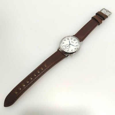KUOE OLD SMITH 90-007 AUTOMATIC SMALL SECONDS BLUE STEEL HANDS WATCH NEAR MINT