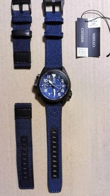 CITIZEN PROMASTER BN4065-07L ECO DRIVE LAND ALTICHRON BLUE WATCH TESTED USED JP