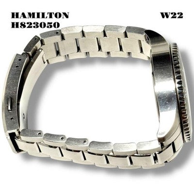 HAMILTON KHAKI AUTOMATIC H823050 NAVY SCUBA BLACK DIAL ORANGE HAND MEN'S WATCH