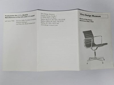 VITRA EAMES ALUMINUM CHAIR MINIATURE 1/6 CHARLES RAY RARE MUSEUM BLACK VTG BOX