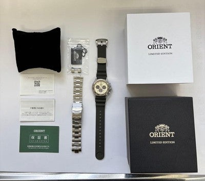 ORIENT MAKO RN TX0209G LIMITED 100 SOLAR CHRONOGRAPH MEN WATCH RARE MODEL