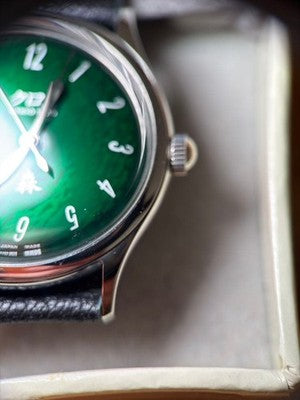 KURONO TOKYO GRAND MORI GREEN DIAL AUTOMATIC WATCH JAPAN BOX PAPERS MINT